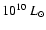 $10^{10}~L_{\odot}$