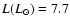 $L ({L}_\odot) = 7.7$