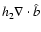 $h_2 \nabla \cdot {\hat b}$