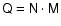 ${\mathsf Q} = {\mathsf N} \cdot {\mathsf M}$
