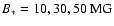 $B_* = 10, 30, 50\ {\rm MG}$