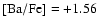 $\rm [Ba/Fe] =+1.56$