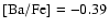 $\rm [Ba/Fe]=-0.39$