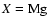 $X=\rm Mg$