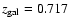 $z_{\rm gal}=0.717$