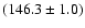 $(146.3\pm1.0)$