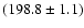$(198.8\pm1.1)$