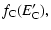 $\displaystyle f_{\rm C}(E_{\rm C}^{\prime}) ,$