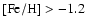 ${\rm [Fe/H]} > -1.2$