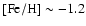 ${\rm [Fe/H]} \sim -1.2$