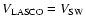 $V_{\rm LASCO} = V_{\rm SW}$