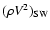 $(\rho V^2)_{\rm SW}$