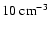 $10~{\rm cm}^{-3}$
