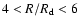 $4 < R/R_{\rm d} < 6$