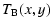 $\displaystyle %
T_{\rm B}(x,y)$
