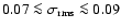 $0.07 \la
\sigma_{\rm rms} \la 0.09 $