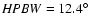 ${\it HPBW} = 12.4^{\circ }$