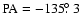 $\rm PA=-135\hbox{$.\!\!^\circ$ }3$