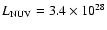$L_{\rm NUV}=3.4\times10^{28}$