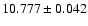 $10.777\pm0.042$