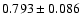 $0.793\pm0.086$