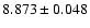 $8.873\pm0.048$