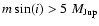 $m\sin(i)>5~M_{\rm Jup}$