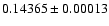 $0.14365\pm0.00013$