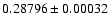 $0.28796\pm0.00032$