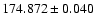 $174.872\pm0.040$