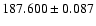$187.600\pm0.087$