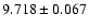 $9.718\pm0.067$