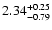 $\rm 2.34_{-0.79}^{+0.25}$