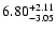 $\rm 6.80_{-3.05}^{+2.11}$