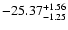 $\rm -25.37_{-1.25}^{+1.56}$
