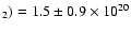 $_2) = 1.5\pm0.9 \times 10^{20}$