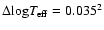$\Delta{\log}T_{\rm eff}=0.035^2$