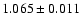 $1.065\pm0.011$