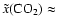 $\tilde{x}({\rm CO_2}) \approx$