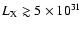 $L_{{\rm X}} \gtrsim 5 \times 10^{31}$