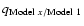 $q_{{\rm Model}~x/{\rm Model~1}}$