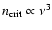 $n_{{\rm crit}} \propto \nu^{3}$