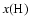 $x({\rm H})$