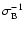 $\sigma_{{\rm B}}^{-1}$