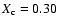 $X_{{\rm c}}=0.30$