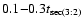 $0.1{-}0.3t_{{\rm sec}(3:2)}$
