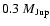 $0.3~M_{{\rm Jup}}$