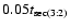 $0.05t_{{\rm sec}(3:2)}$