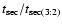 $t_{{\rm sec}}/t_{{\rm sec}(3:2)}$