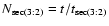 $N_{{\rm sec}(3:2)} = t/t_{{\rm sec}(3:2)}$